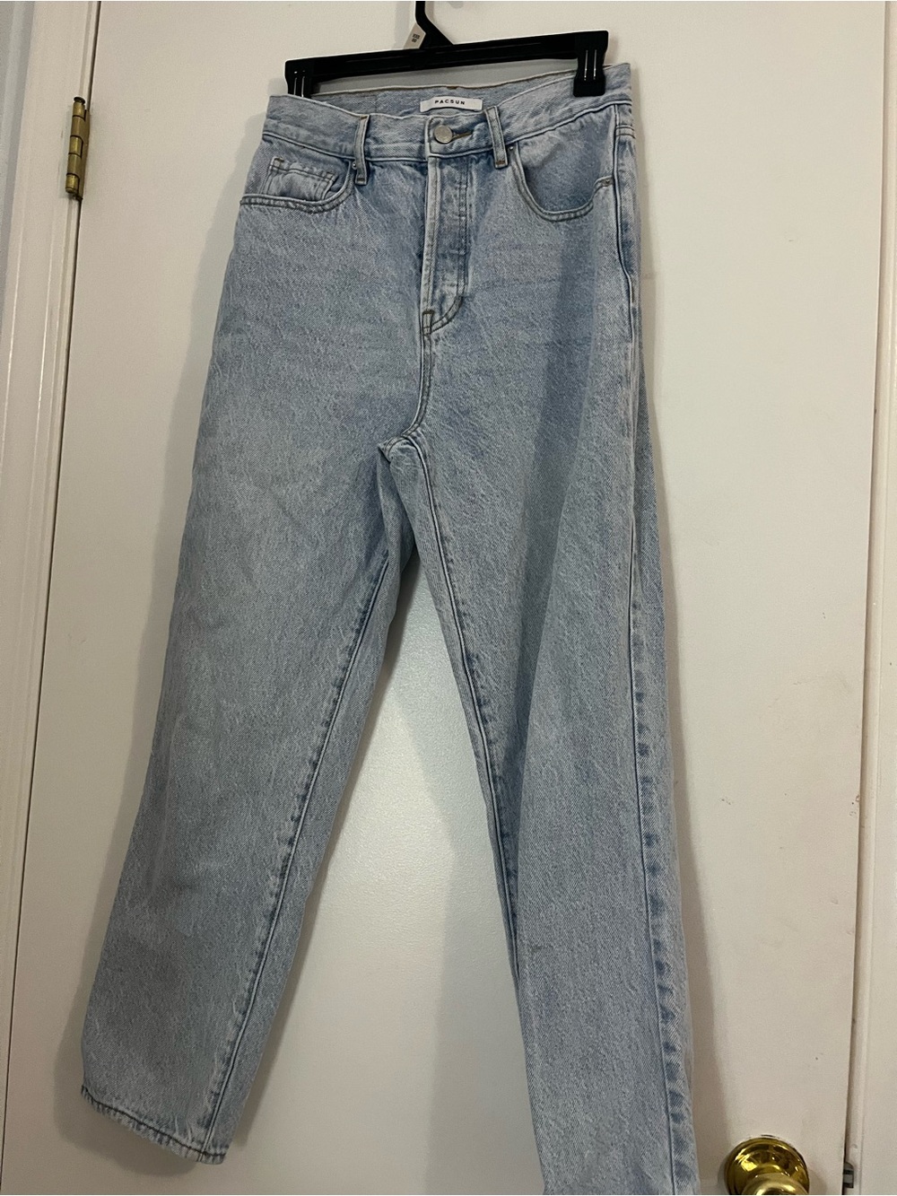 PacSun Light Blue High-Rise Straight Jeans
